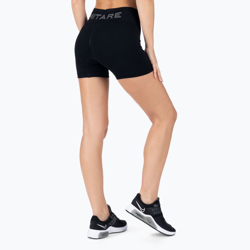 Pantaloni scurți de antrenament MITARE Push Up Sunny pentru femei negru K115 3