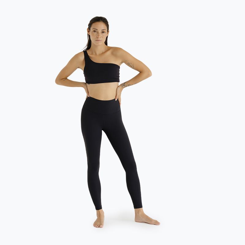 Sutien de yoga JOYINME Heat Ribbed negru 2