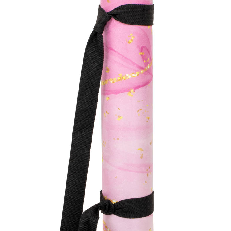 Covoraș de yoga/fitness FORCEBAND Gold Pink 4 mm pink/gold 3
