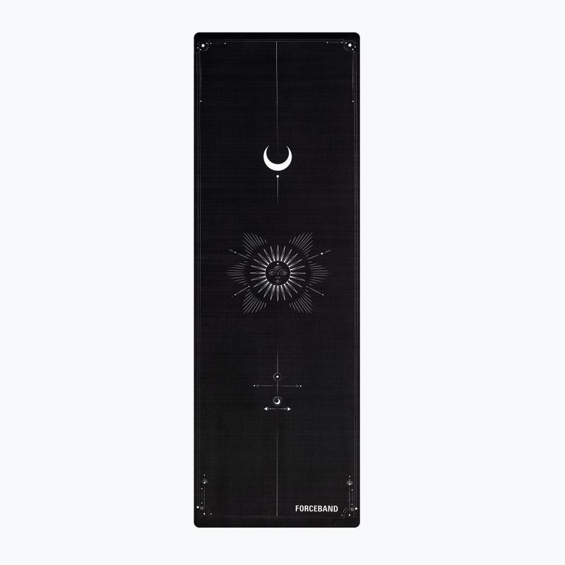 Covoraș de yoga/fitness FORCEBAND Moon 4 mm black