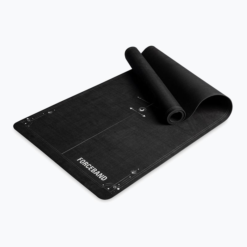 Covoraș de yoga/fitness FORCEBAND Moon 4 mm black 2