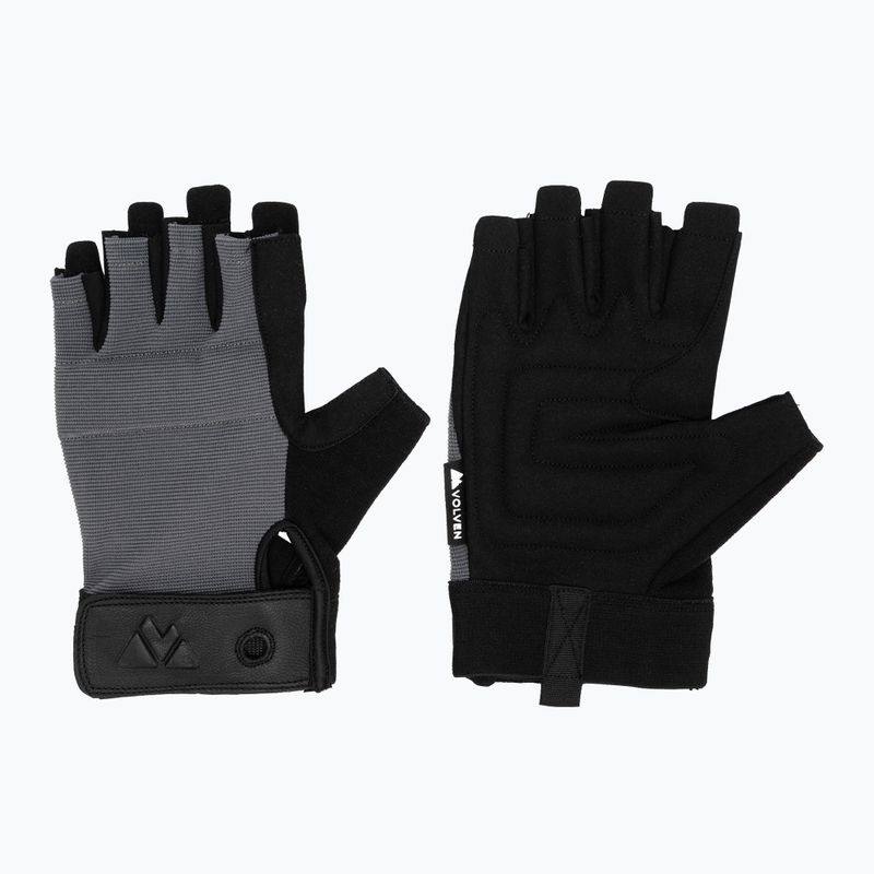 Mănuși de cățărare Volven Ferrata Half Finger gray