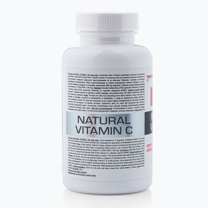 Vitamina C 7Nutrition Vitamina C naturală 60 capsule NU7876606 2