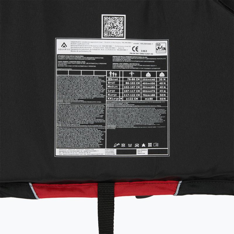 Vestă de salvare Aquarius black/red 6
