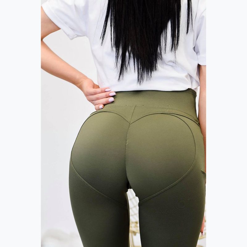 Jambiere pentru femei Chiara Wear Push Up kaki 4