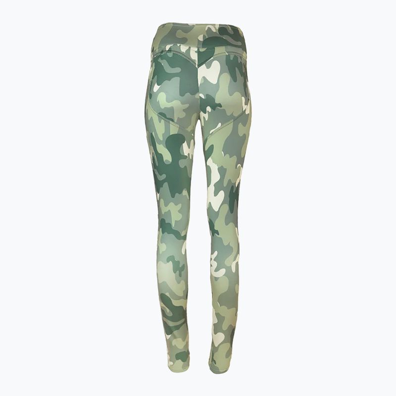 Pantaloni de damă Chiara Wear Push Up verde moro pentru femei