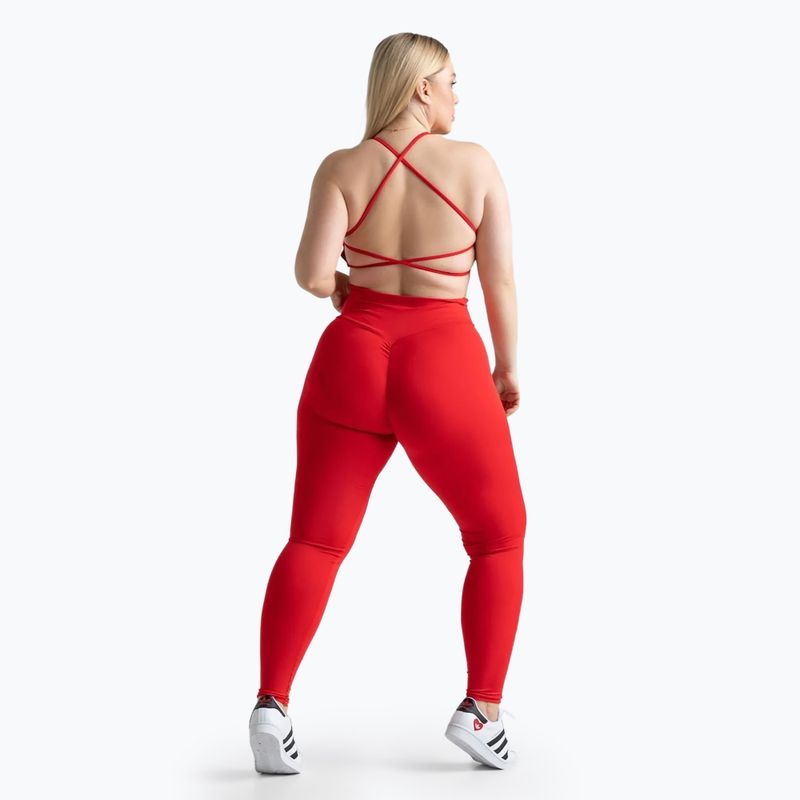 Top de antrenament pentru femei Chiara Wear Lexy roșu