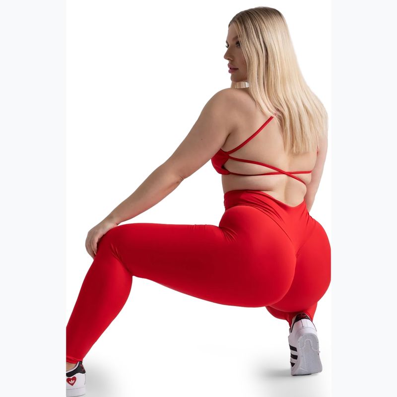 Top de antrenament pentru femei Chiara Wear Lexy roșu