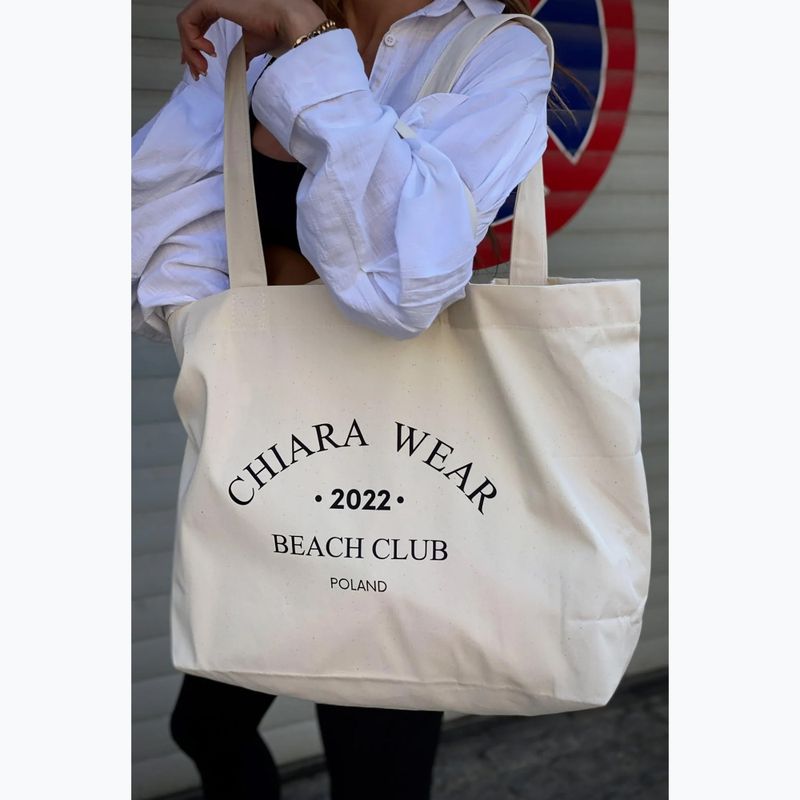 Chiara Wear Beach Club Tote sac ecru