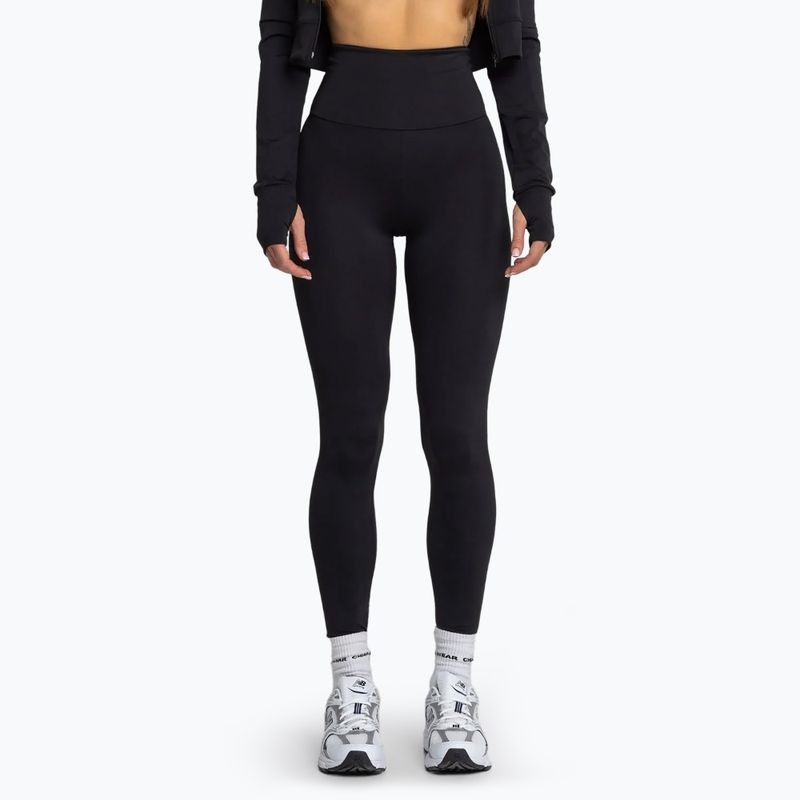 jambiere de antrenament pentru femei Chiara Wear High negru