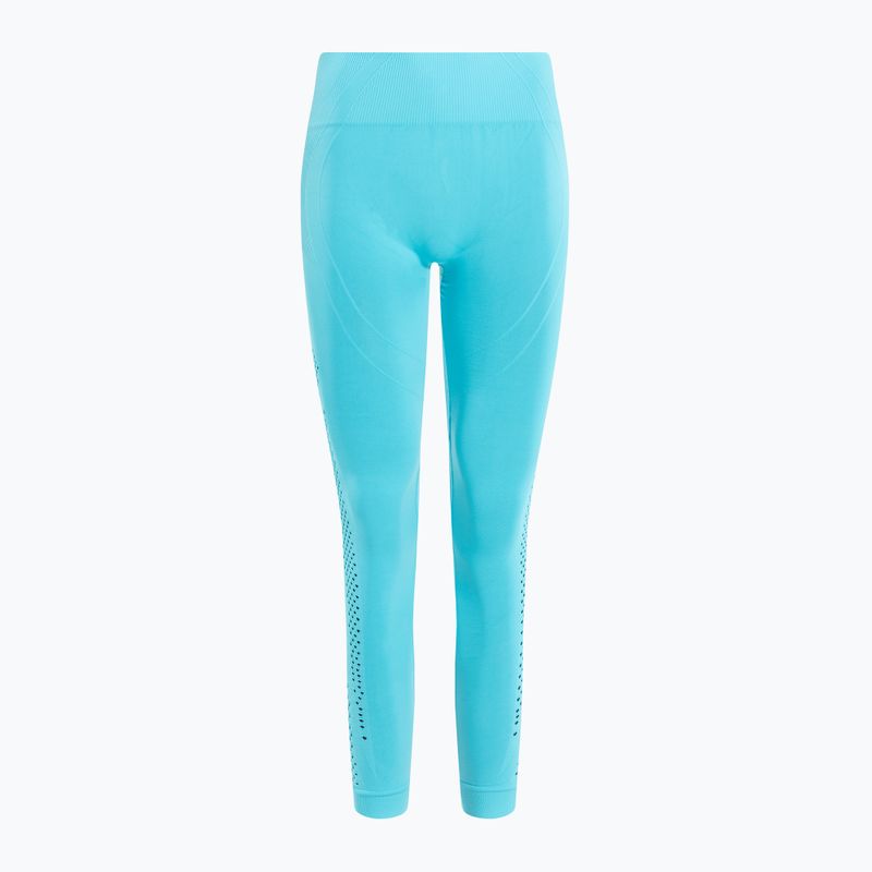 Jambiere de antrenament pentru femei 2skin Power Seamless Turquoise albastru 2S-60513