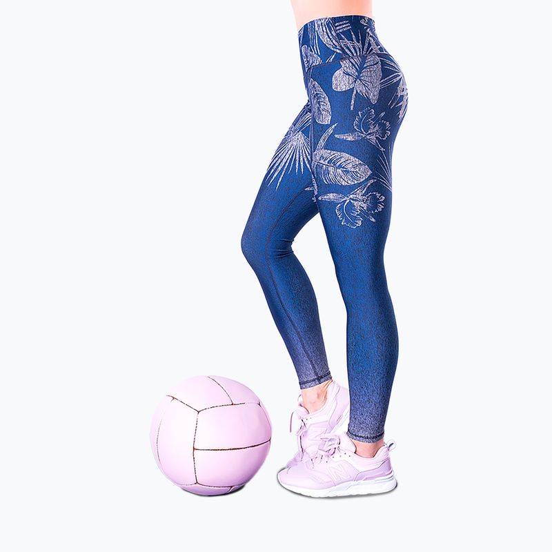 Jambiere de antrenament pentru femei 2skin Ombre Jungle Jungle Navy navy 2S-62159 6