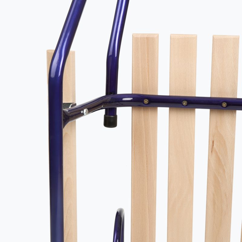 Sănii metalice HUMBAKA with backrest and footrests navy blue 6