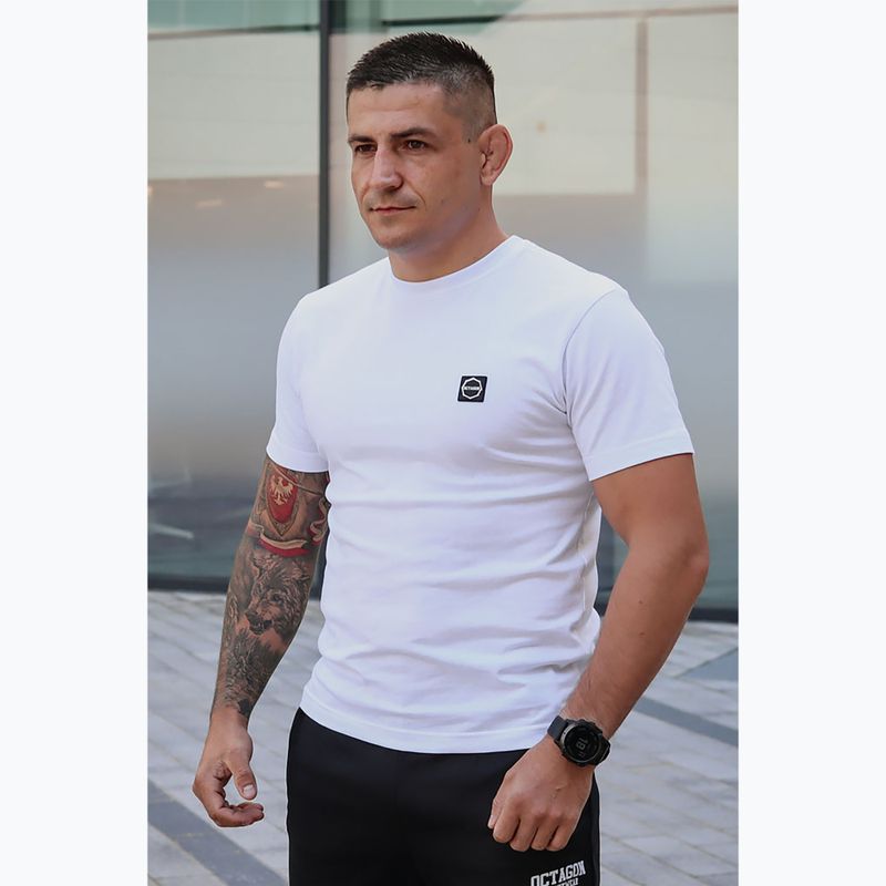 Tricou pentru bărbați Octagon Tyle Szans Ile Odwagi Logo white 3