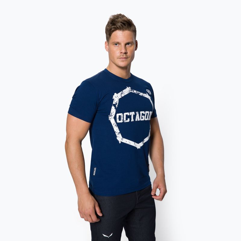 Tricou Octagon Logo pentru bărbați Smash albastru