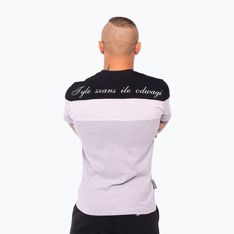 Tricou pentru bărbați Octagon As Many Chances As Courage black/white/grey 2