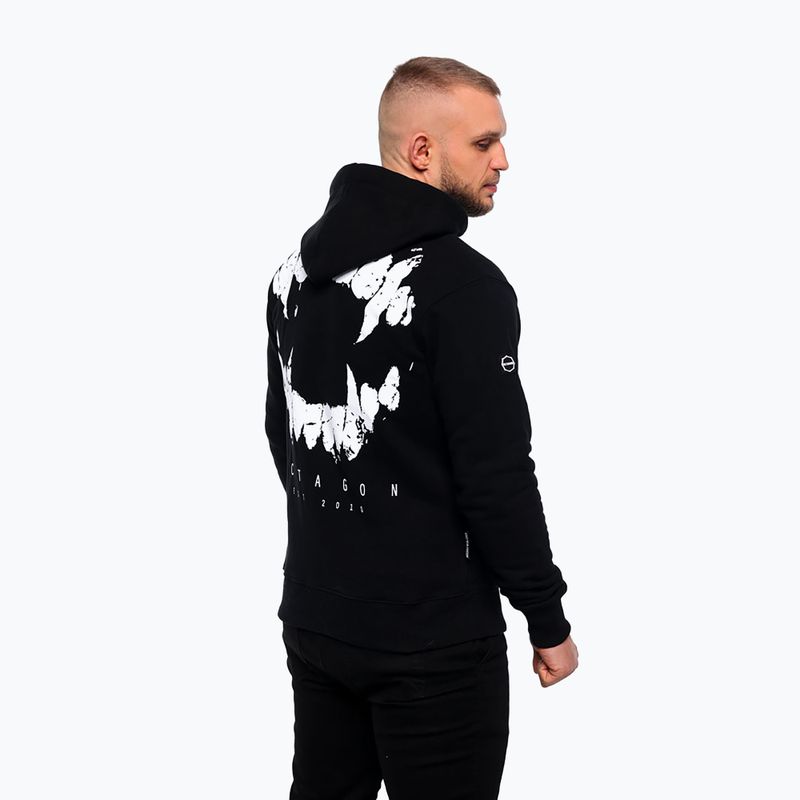 Hanorac cu glugă pentru bărbați Octagon Zęby black 3