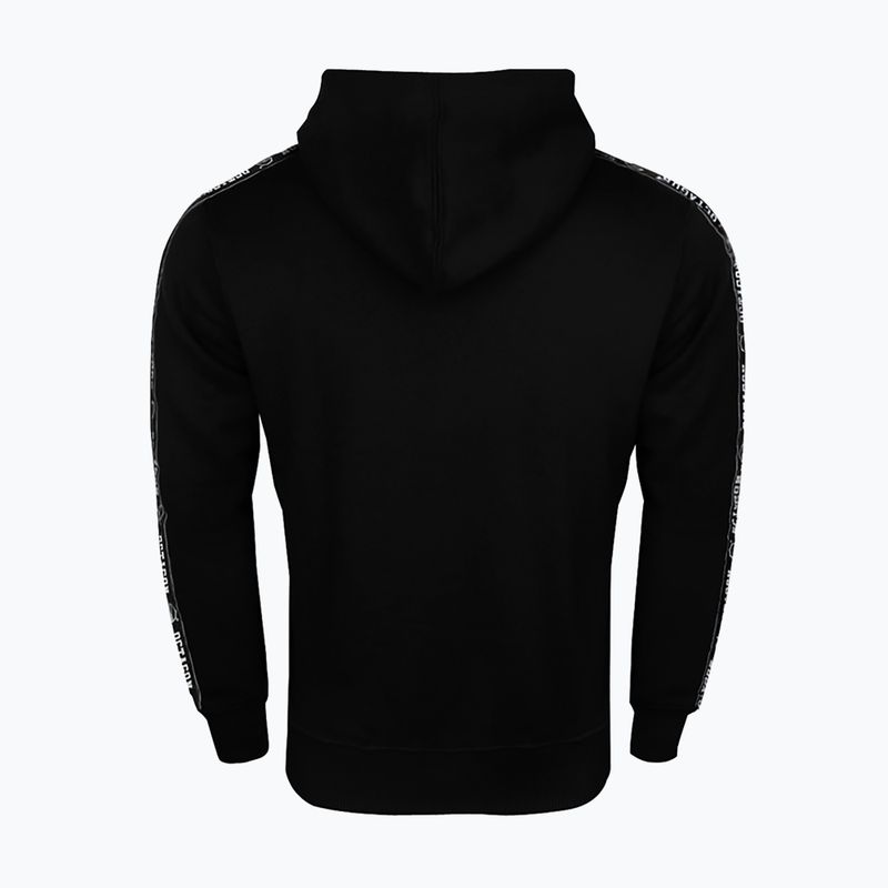Hanorac cu glugă Octagon Stripe negru pentru bărbați 3