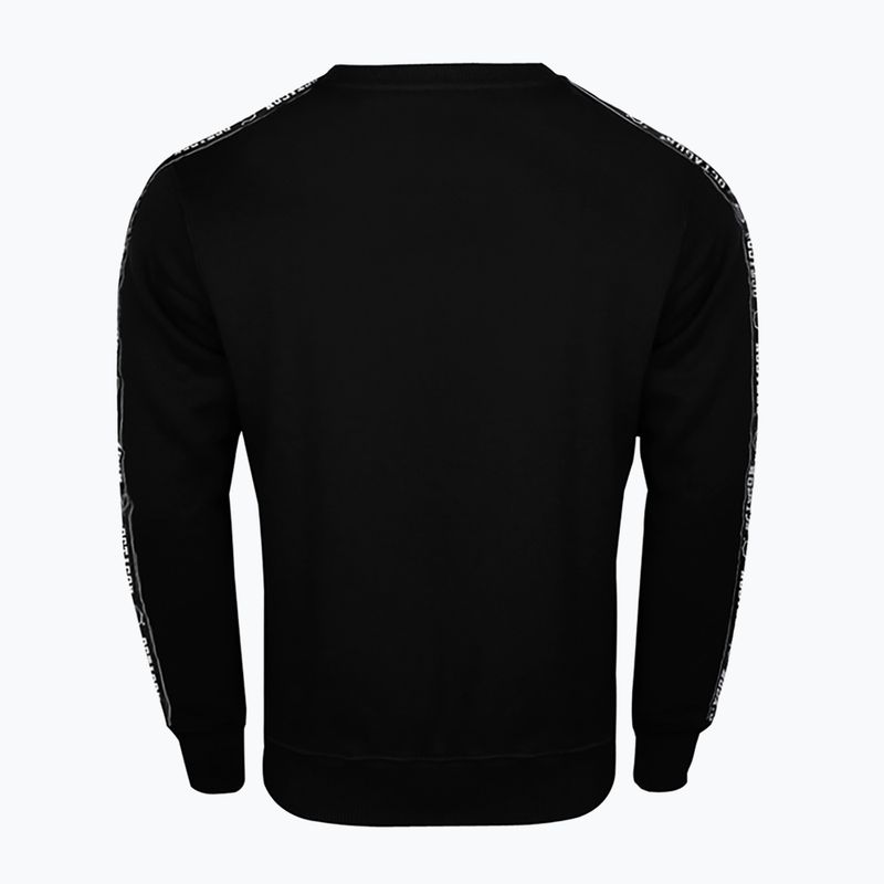 Hanorac cu glugă Octagon Stripe negru pentru bărbați 3