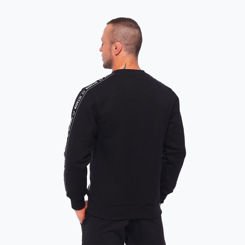 Hanorace pentru bărbați Octagon Stripe negru 2