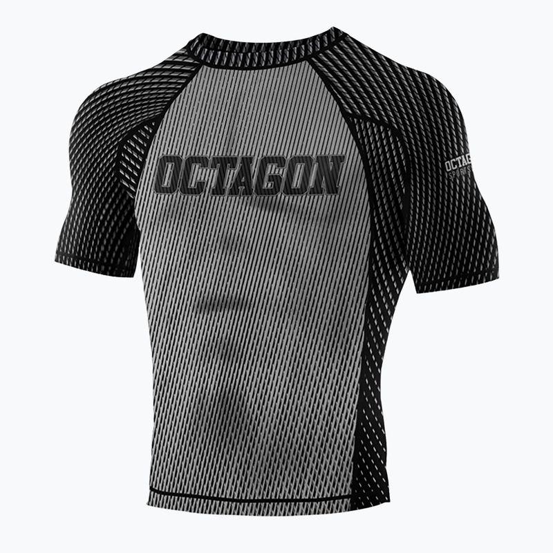 Octagon Enspace Rashguard pentru bărbați cu mânecă scurtă gri 5