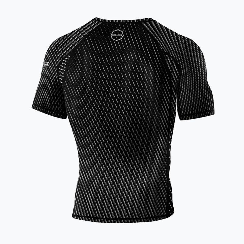 Octagon Enspace Rashguard pentru bărbați cu mânecă scurtă gri 6