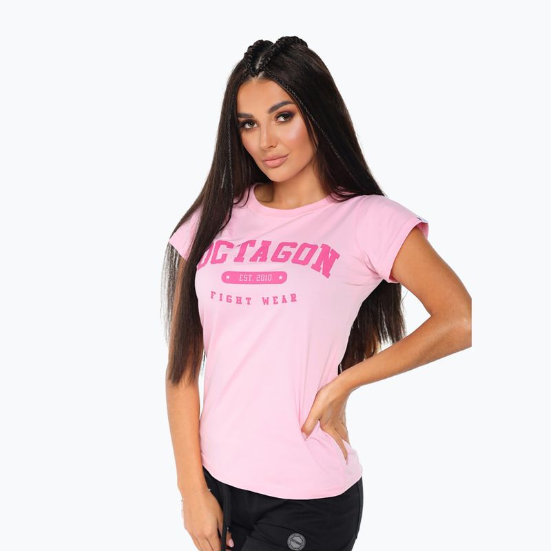 Tricou pentru femei Octagon est. 2010 roz