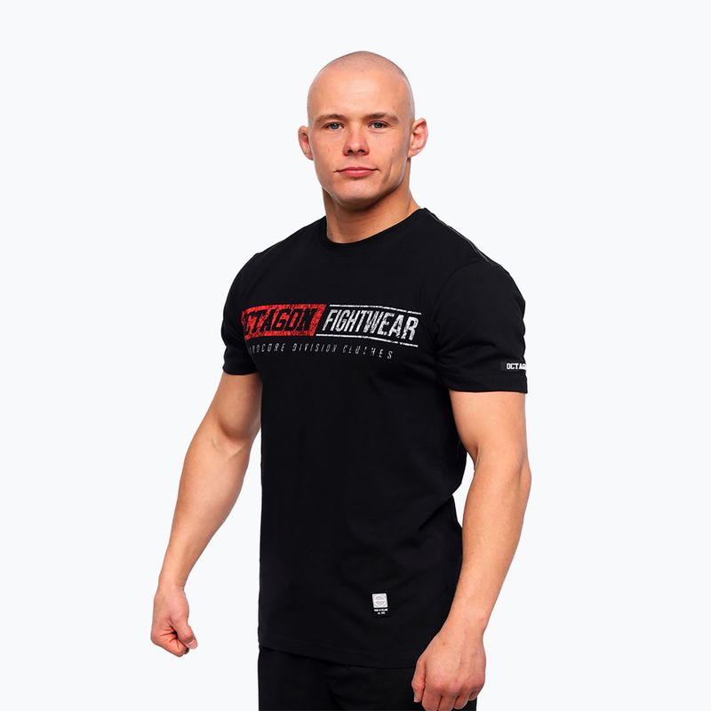 Tricou pentru bărbați Octagon Division Clothes black 3