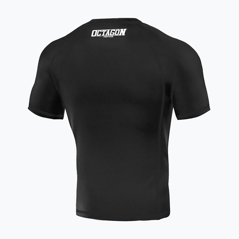 Octagon Premium Fight Wear pentru bărbați Rashguard negru 2