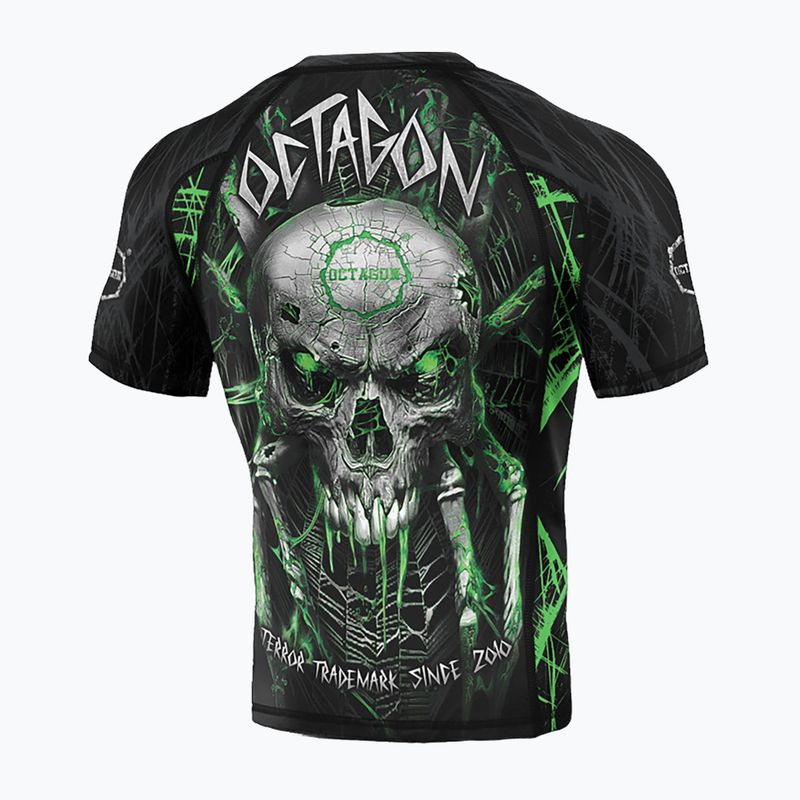 Bărbați Octagon Premium Spiderskull negru/multicolor Rashguard 2