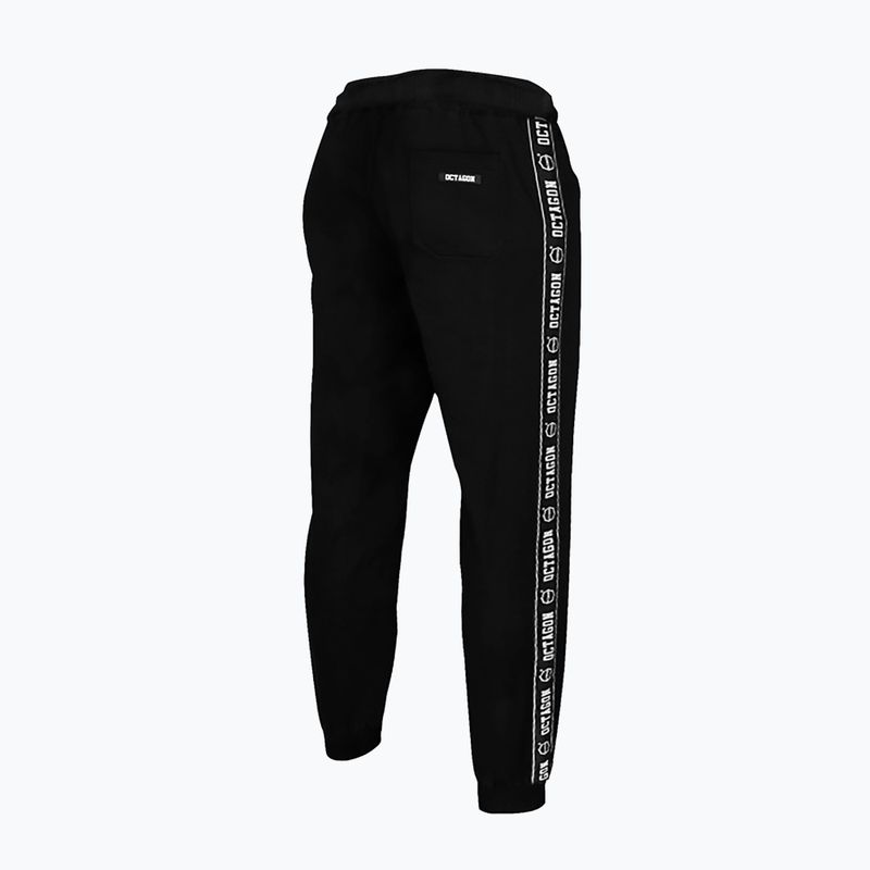 Pantaloni pentru bărbați Octagon Stripe black 2
