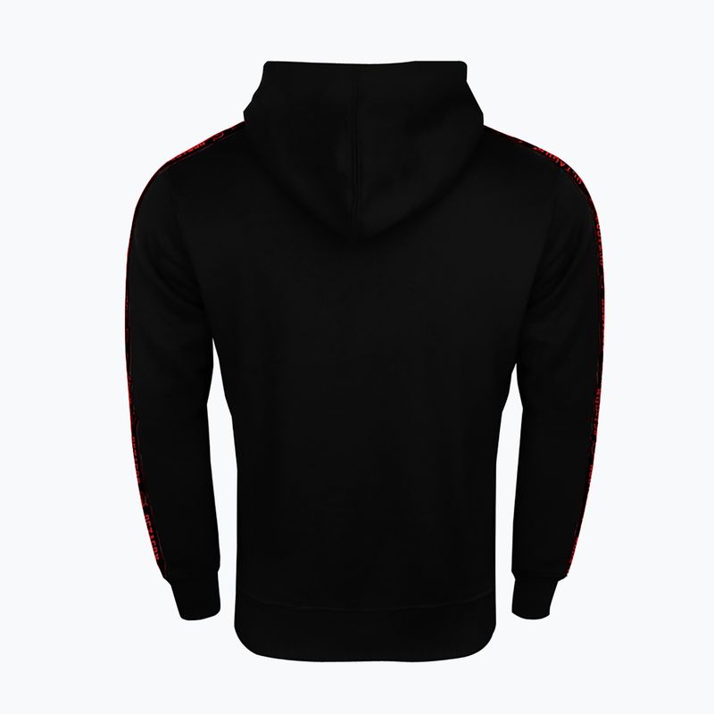 Bluză pentru bărbați Octagon Stripe Hoodie black/red 2
