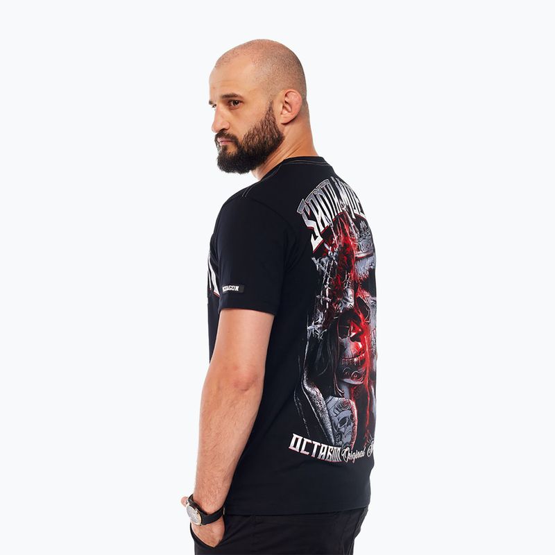 Tricou pentru bărbați Octagon Santa Muerte black/multicolor 6