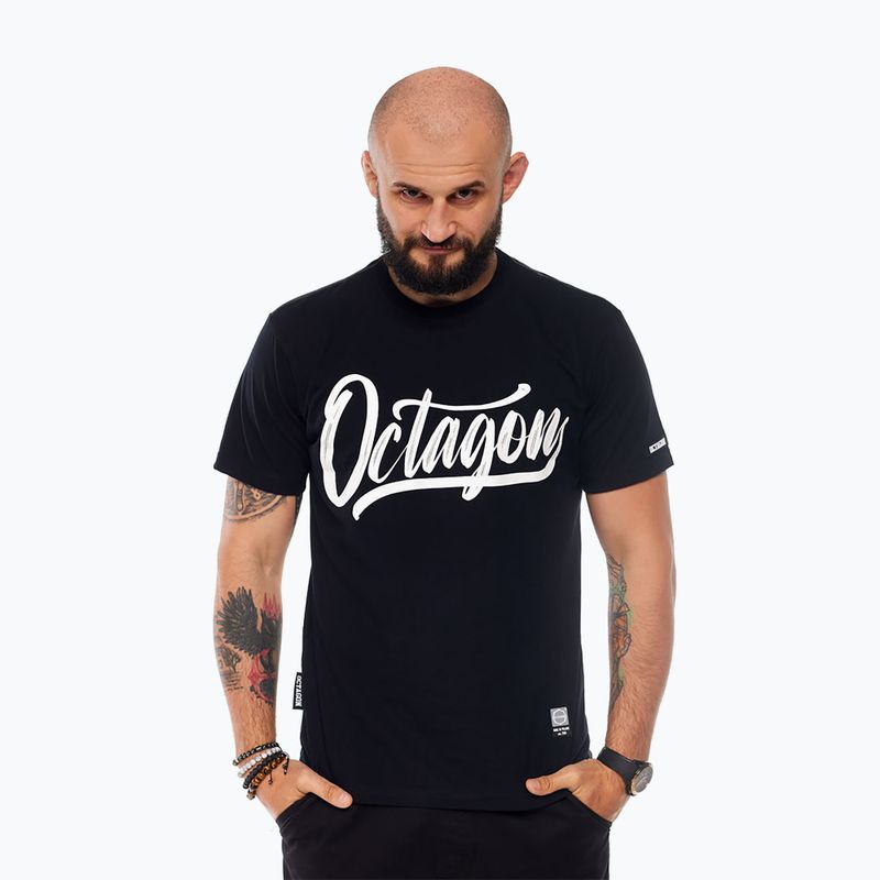 Tricou pentru bărbați Octagon Retro black