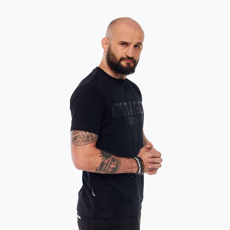 Tricou pentru bărbați Octagon FW Straight black 3