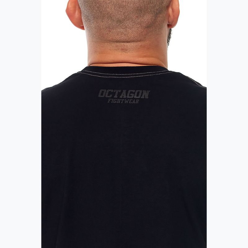 Tricou pentru bărbați Octagon FW Straight black 4
