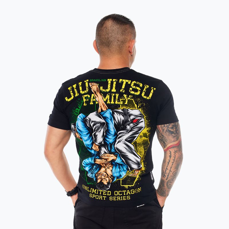 Tricou pentru bărbați Octagon Jiu Jitsu Family black 2