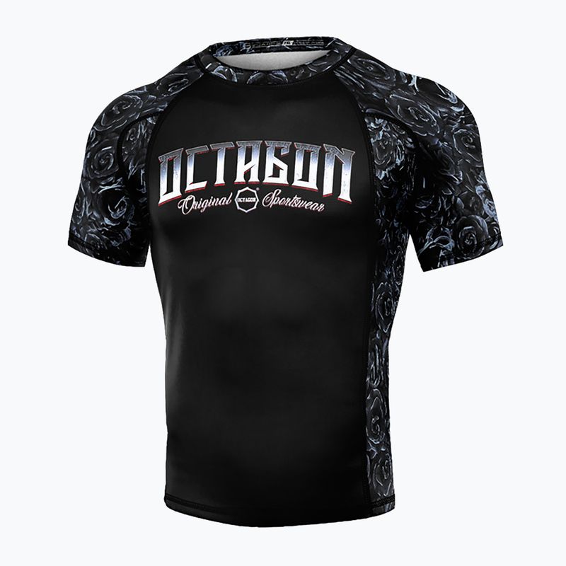 Octagon Premium Men's Rashguard Santa Muerte negru/multicolor