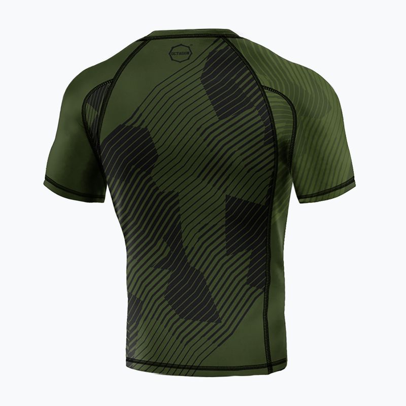 Rashguard pentru bărbați Octagon Broken Line Premium khaki 2