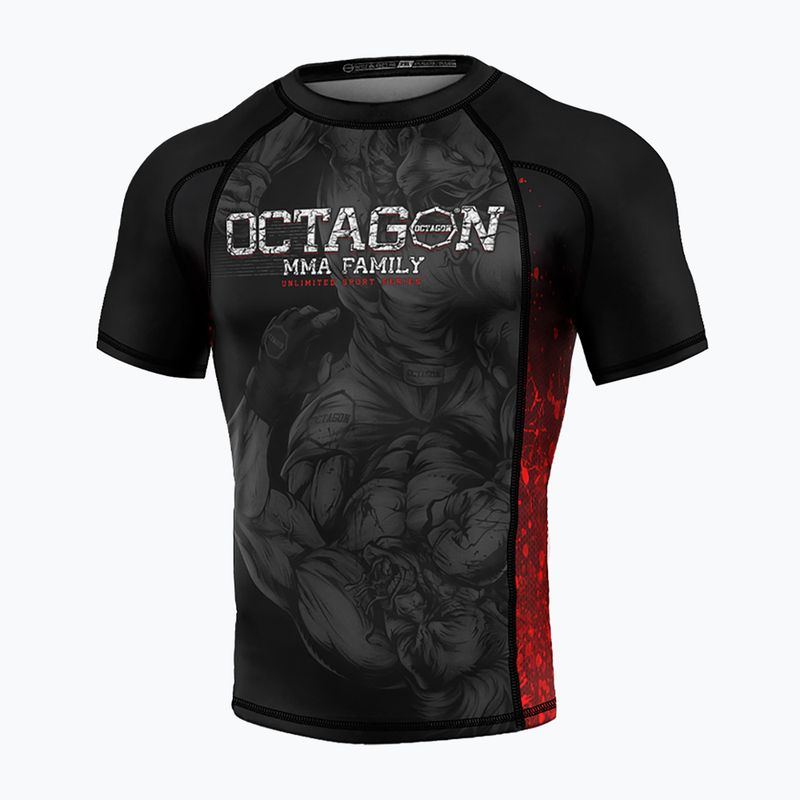 Rashguard pentru bărbați Octagon Premium MMA Family negru/multicolor