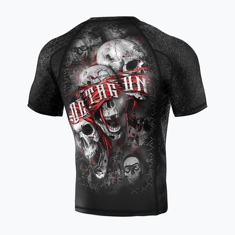 Rashguard pentru bărbați Octagon Premium The Rules negru/multicolor 2