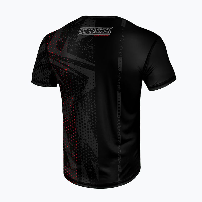Tricou pentru bărbați Octagon Octagonal black 2
