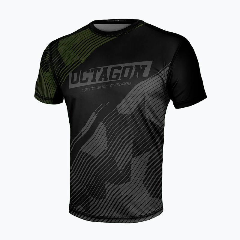 Tricou pentru bărbați Octagon Sport Broken Line black