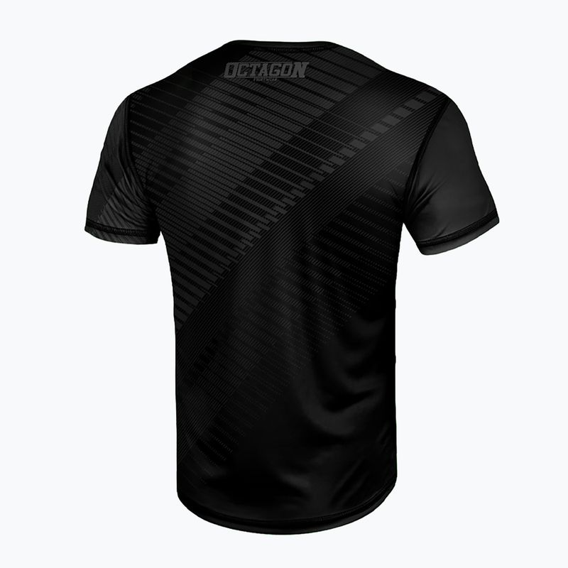Tricou pentru bărbați Octagon Sport Broken Line black 2