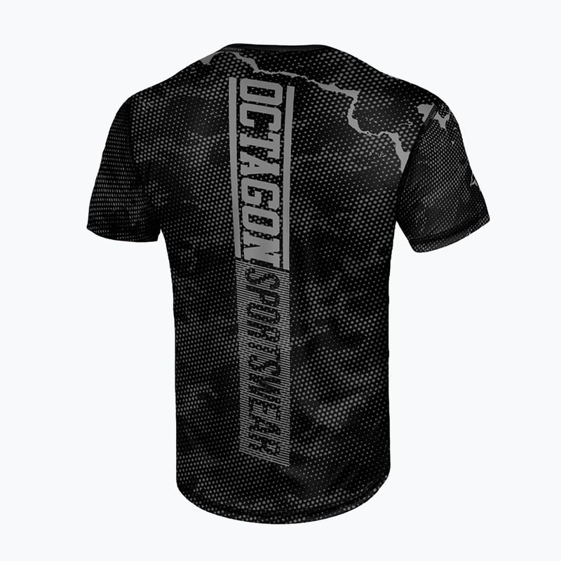 Tricou de antrenament pentru bărbați Octagon Marble Camo camo gri 2