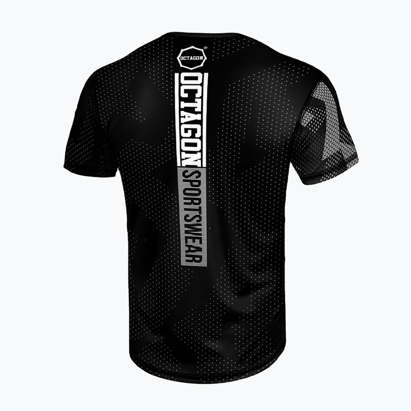 Tricou pentru bărbați  Octagon Ultimate black/grey 2