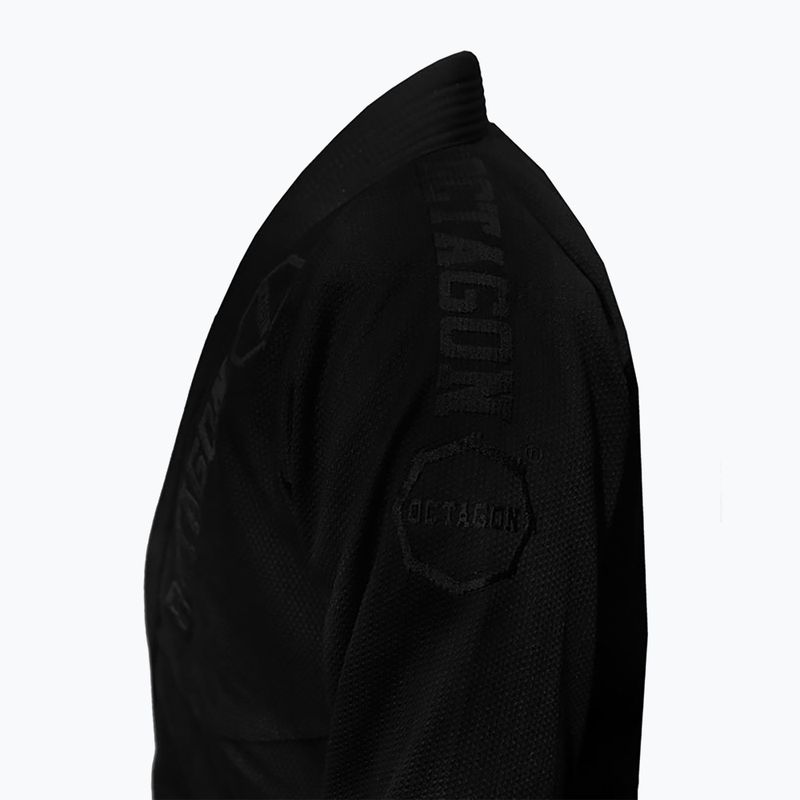 GI de jiu-jitsu brazilian pentru bărbați Octagon Caption black/black 3