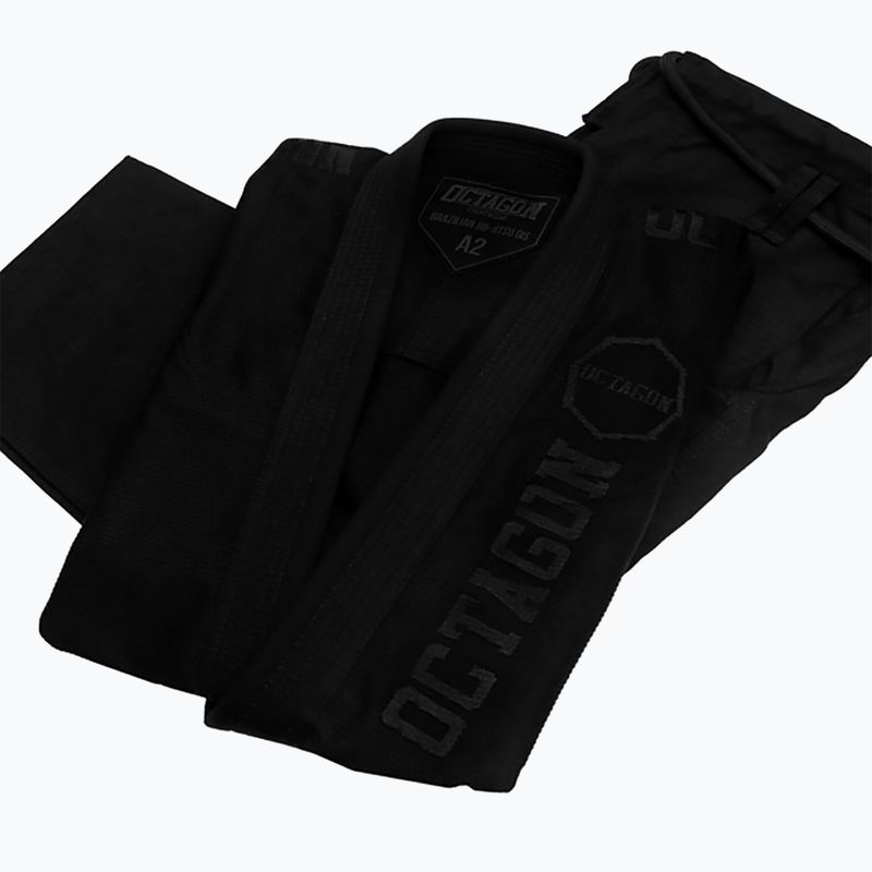 GI de jiu-jitsu brazilian pentru bărbați Octagon Caption black/black 5
