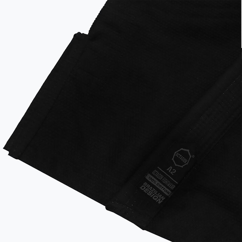 GI de jiu-jitsu brazilian pentru bărbați Octagon Caption black/black 8