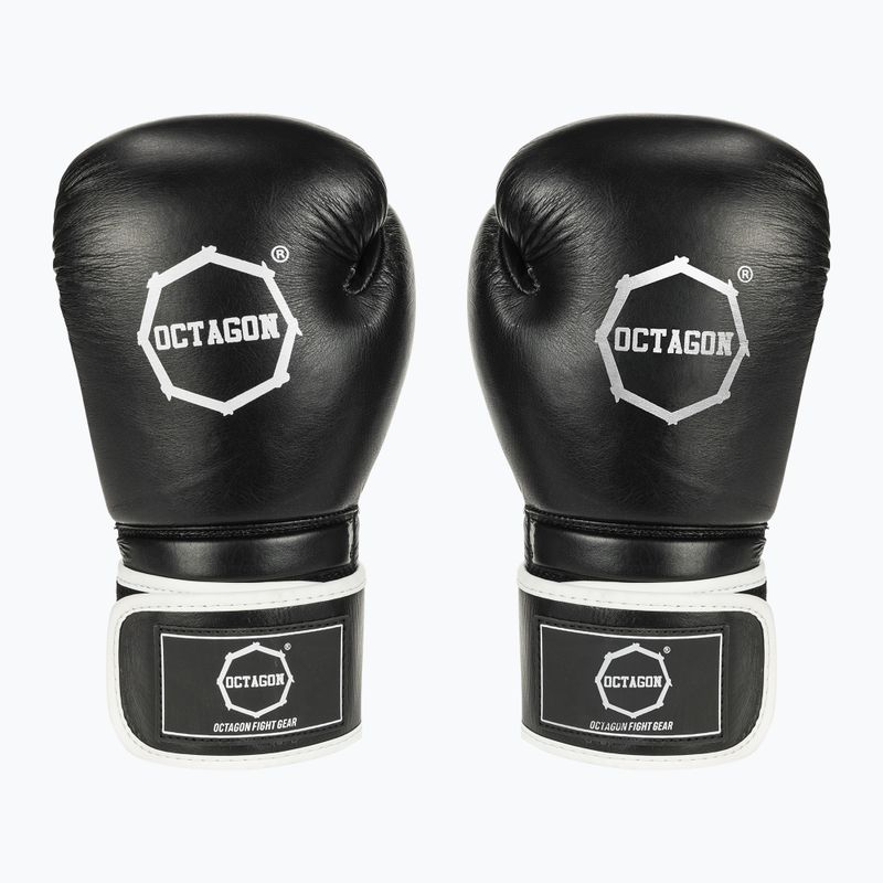 Mănuși de box Octagon Agat black/white